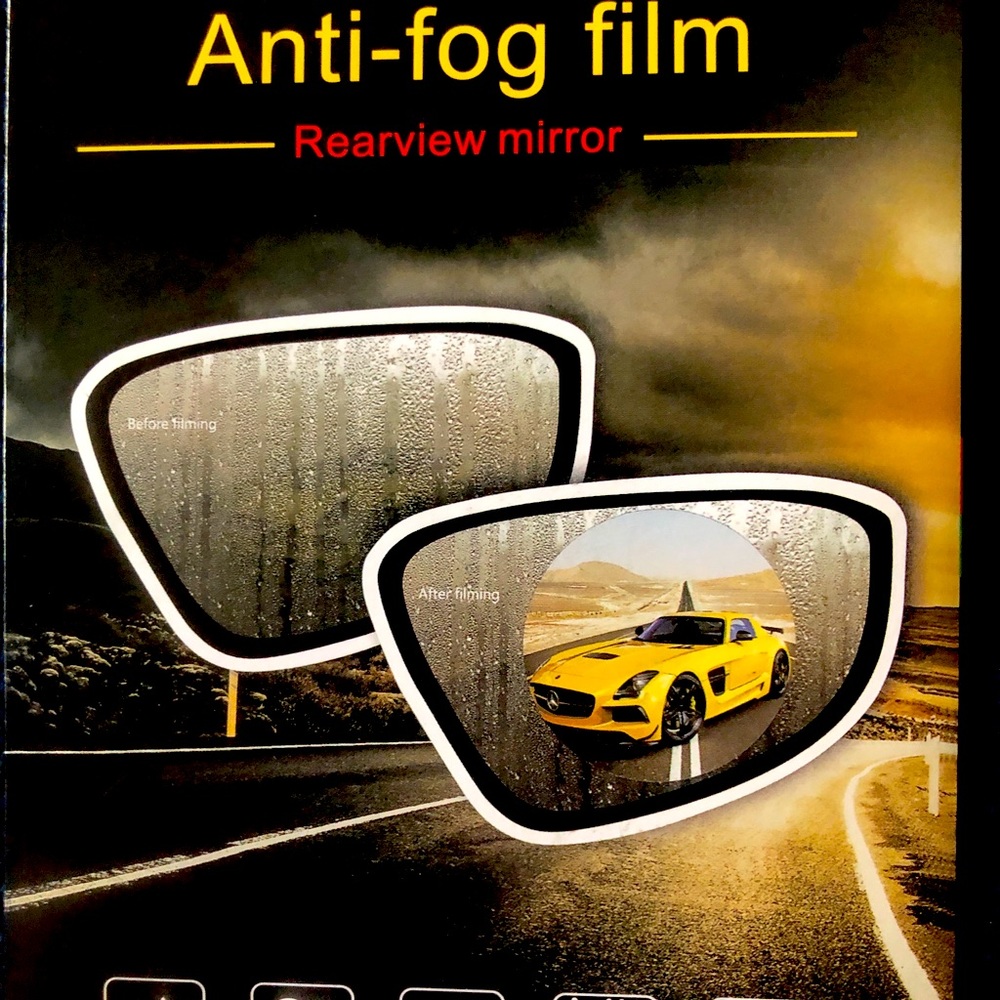 Anti fog and rain film to help you see clearly in the rain!!!! Waterproof